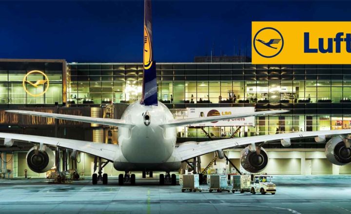 Appareil de la Lufthansa au sol