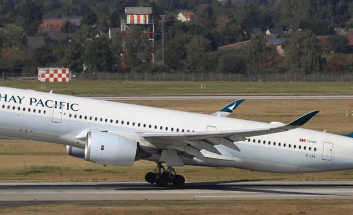 Airbus a 350 900 cathay au décollage