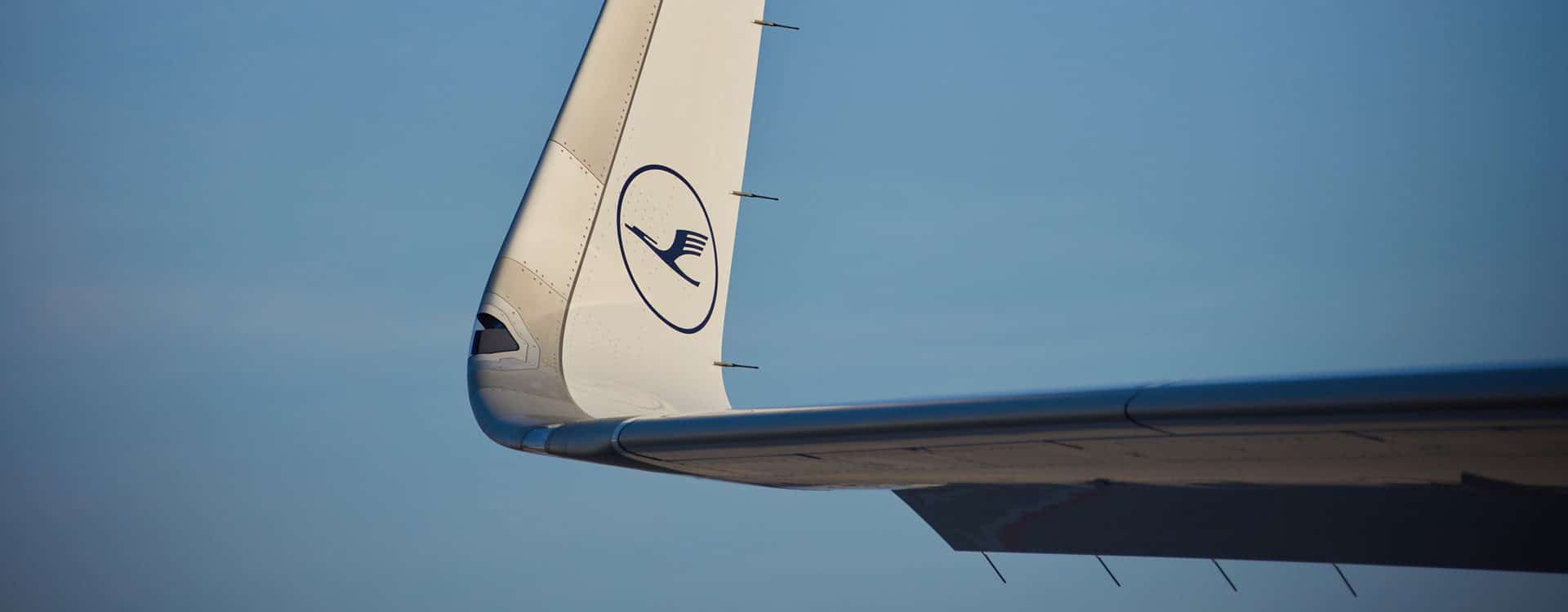 Bout d'aile d'un Airbus a321-neo de la Lufthansa